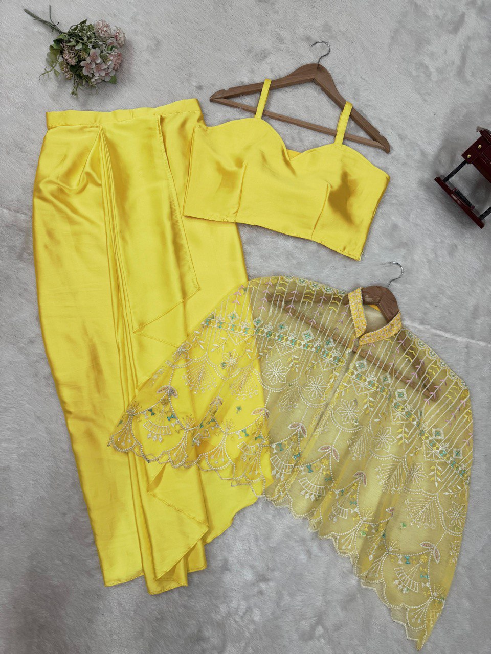 Trendy Dhoti Set with Tube Blouse &amp; Koti – 2025 Collection