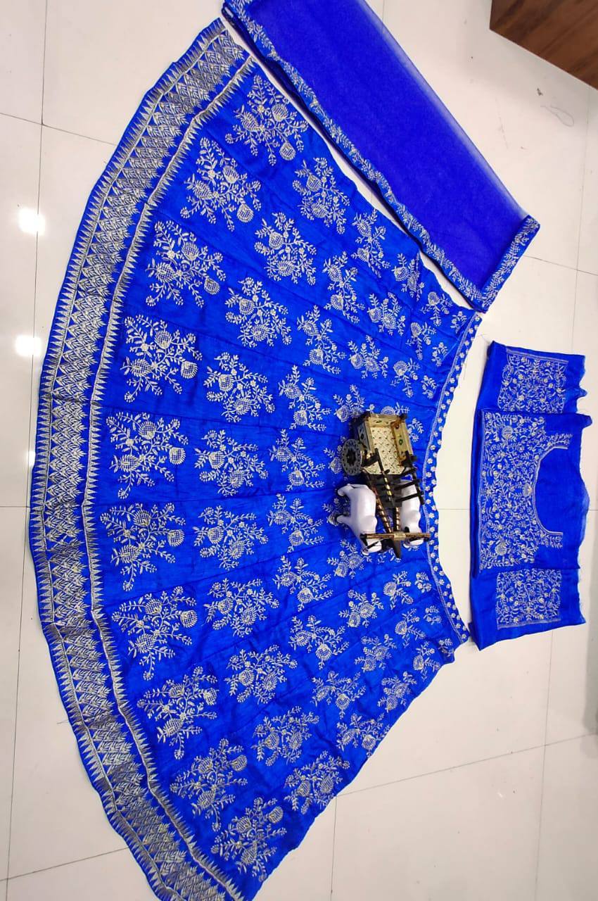 Latest Bangalori Satin Silk Embroidered Lehenga for Weddings & Parties – 2025 Trend